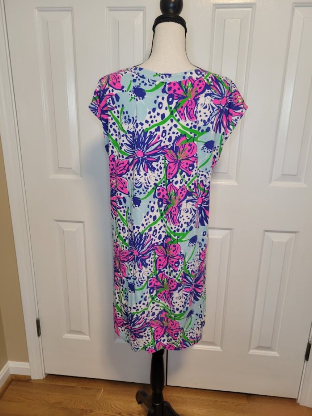 Lilly Pulitzer Robyn In the Garden Pima Cotton Shift Dress M - Picture 4 of 8
